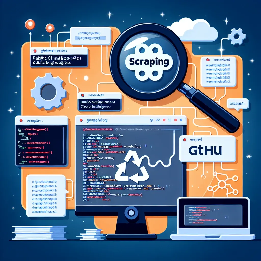 "Data-driven development intelligence: A screenshot of a code analysis tool displaying insights from public GitHub repositories, showcasing trends and programming languages used in software projects."