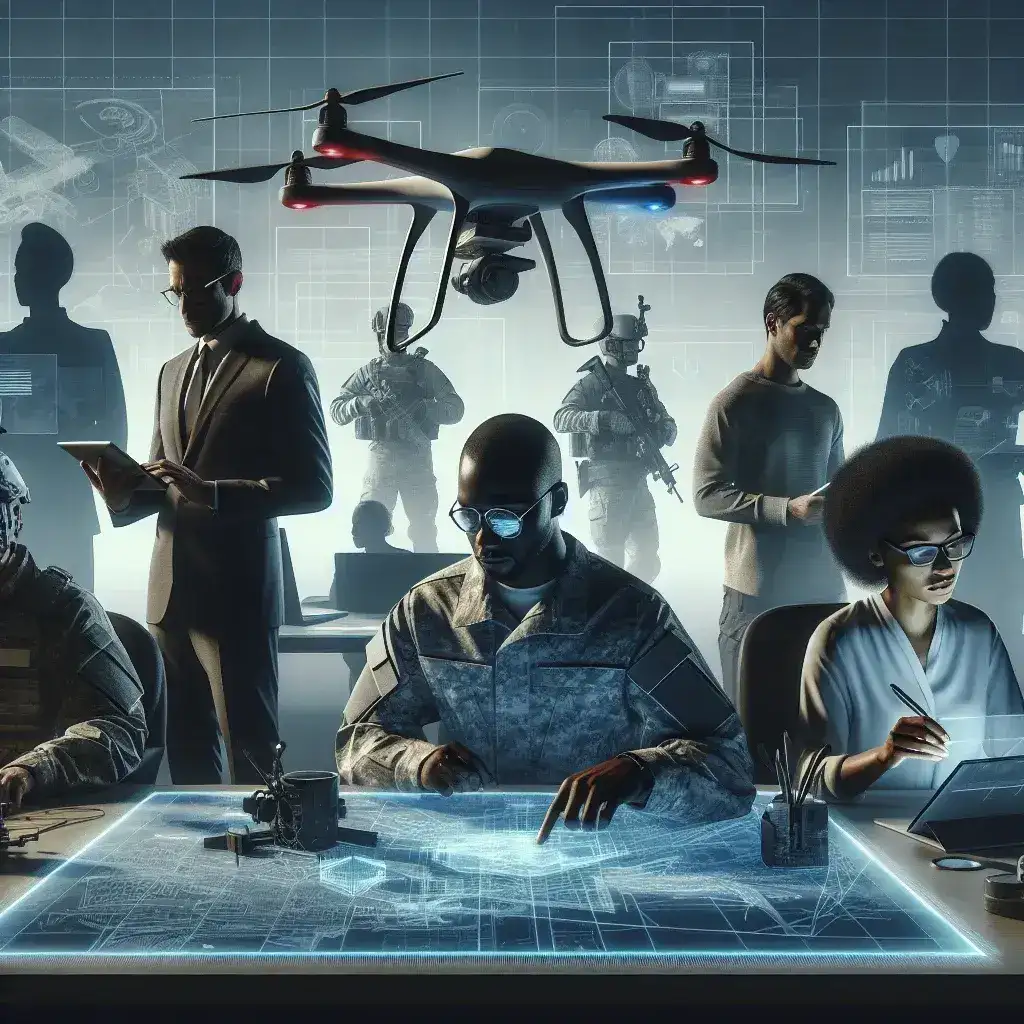 "Silicon Valley tech leaders collaborating with Army Advisory Corps members to enhance military innovation and technology strategy at a workshop."