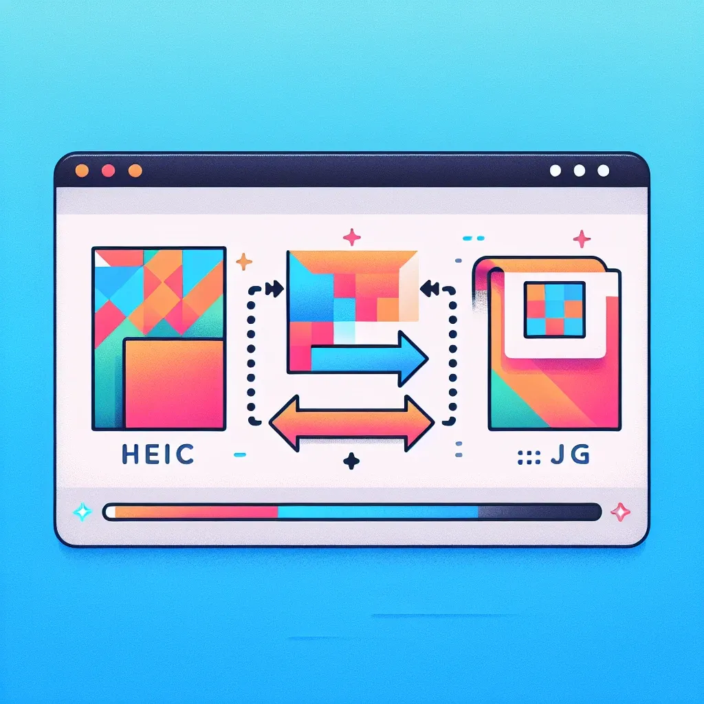 "HEIC to JPG conversion process shown through a user-friendly software interface in a comprehensive guide article titled 'Effortlessly Convert HEIC to JPG'"