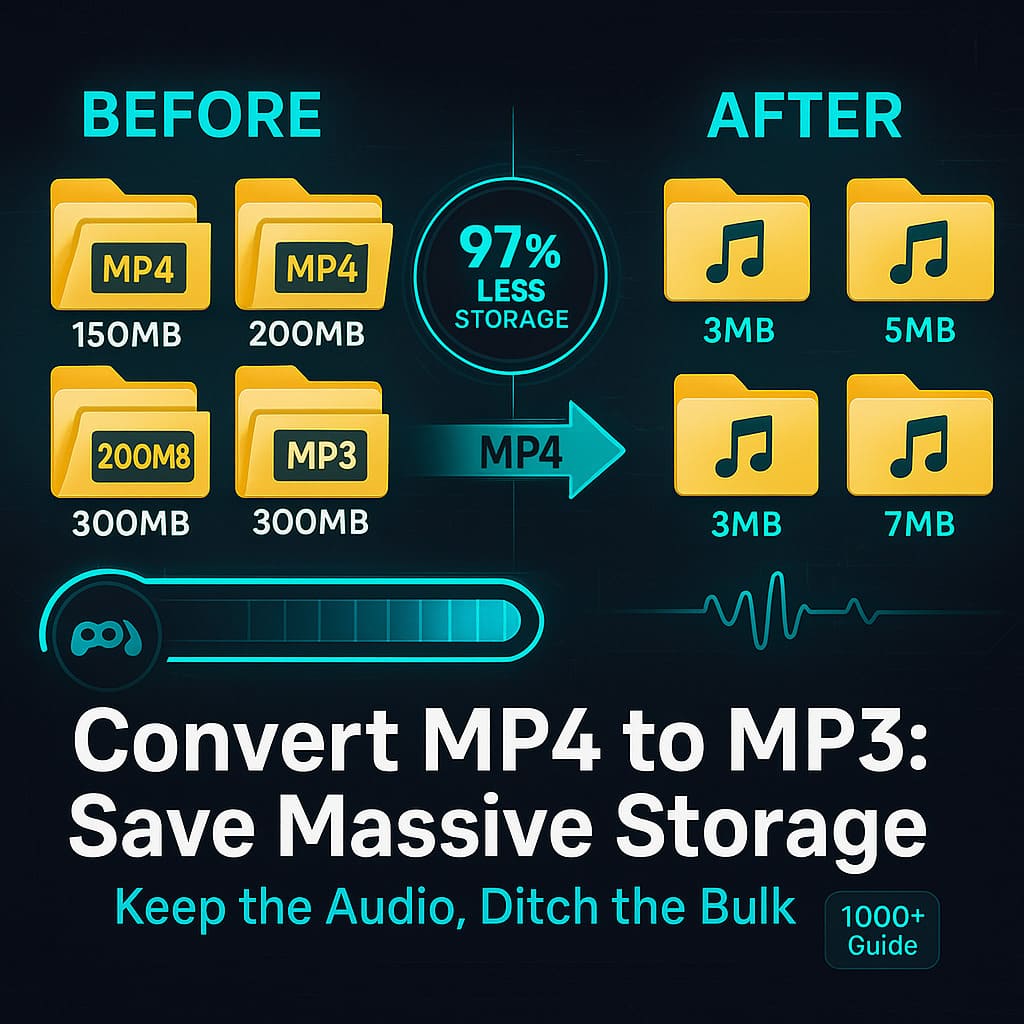 Convert MP4 to MP3: Save Storage While Keeping the Best Audio